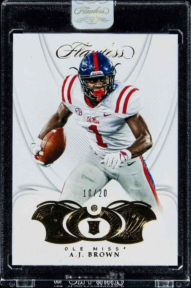 2019 Panini Flawless A.J. Brown - Flawless Encased Relic #1 card image