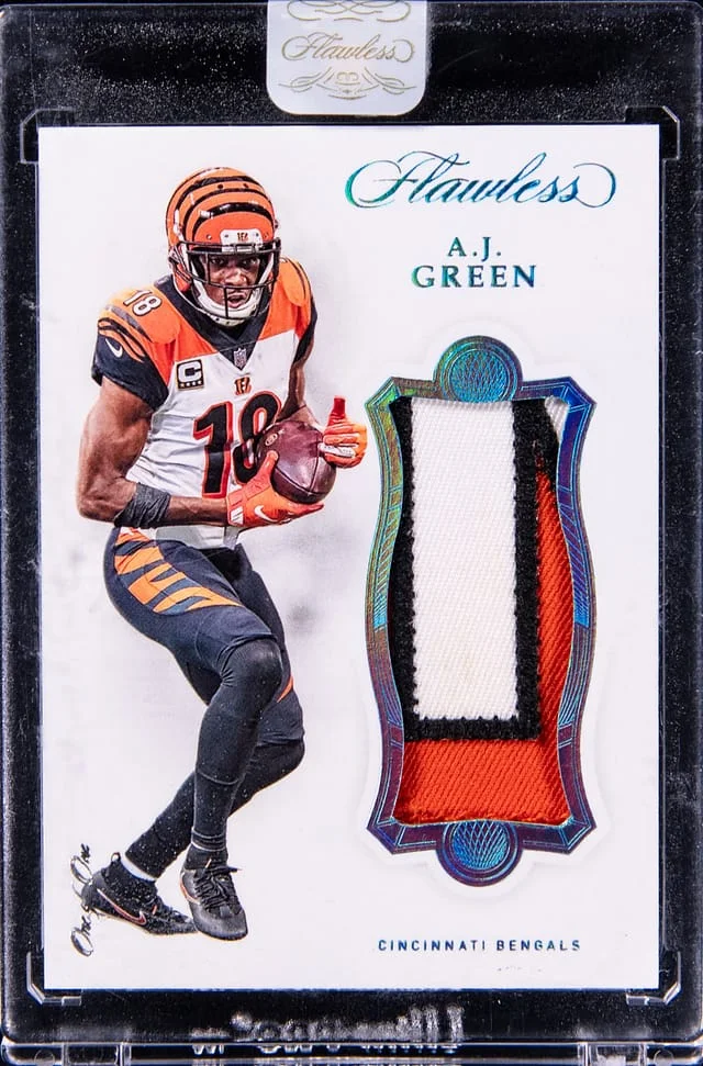 2019 Panini Flawless A.J. Patches Platinum #P18 card image