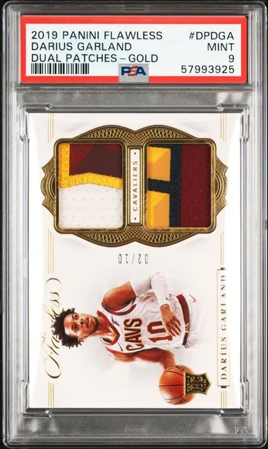 2019 Panini Flawless Darius Garland Dual Patches #DPDGA card image