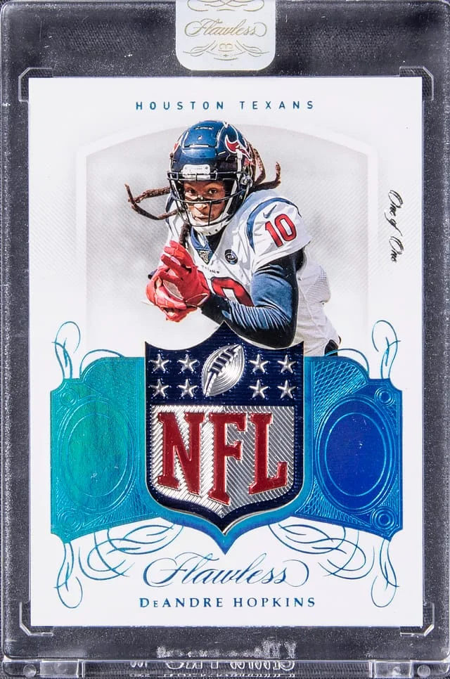 2019 Panini Flawless DeAndre Hopkins NFL Shield Shields #FS30 card image