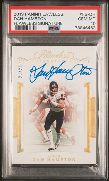 2019 Panini Flawless Flawless Signatures Fs-Dh Dan Hampton #no-number card image