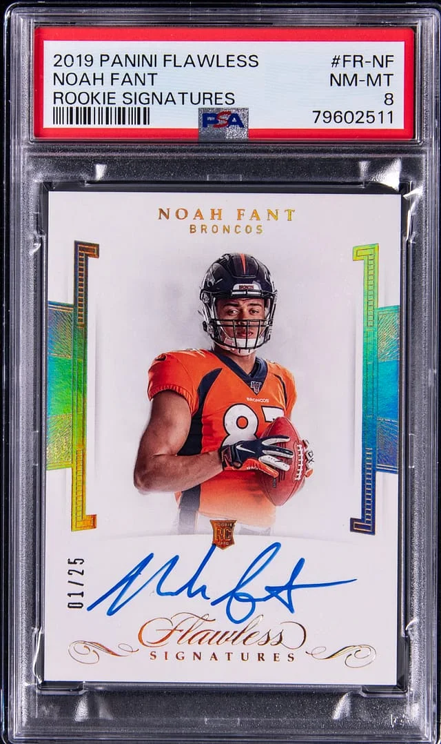 2019 Panini Flawless Noah Fant Signature #FR-NF card image