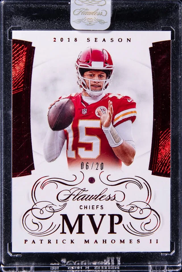 2019 Panini Flawless Patrick Mahomes II MVPs Gems #MVP1 card image