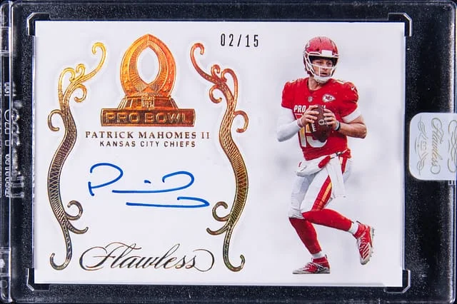 2019 Panini Flawless Patrick Mahomes II Pro Bowl Ink #PBI-PMA card image