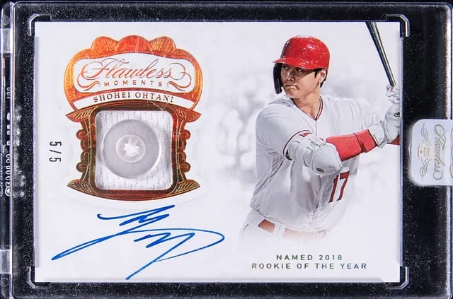 2019 Panini Flawless Shohei Ohtani Moments #FM-SO1 card image