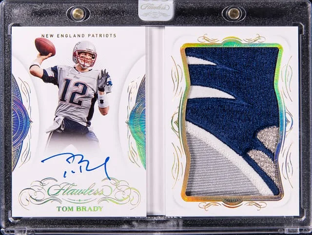 2019 Panini Flawless Tom Brady Veteran Booklet Autographs #VBA-TBR card image