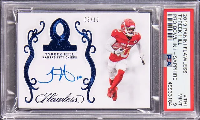 2019 Panini Flawless Tyreek Hill Pro Bowl Ink Sapphire #THI card image