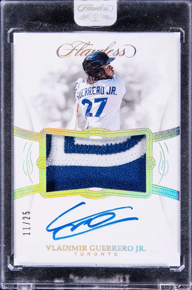 2019 Panini Flawless Vladimir Guerrero Jr. Patch Autograph (RPA) #RPA-VG card image