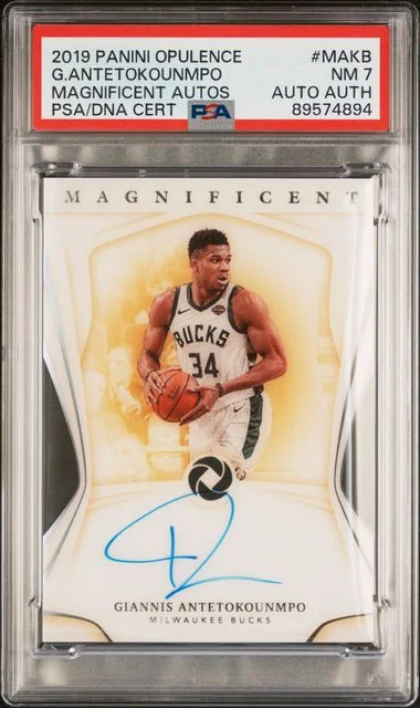 2019 Panini Giannis Antetokounmpo Opulence Magnificent Autographs #MAKB card image