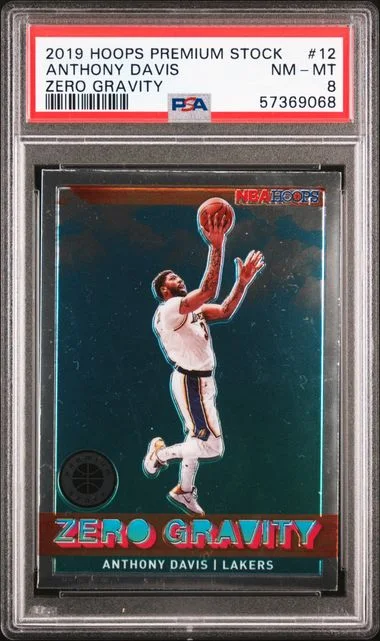 2019 Panini Hoops Anthony Davis Zero Gravity #12 card image