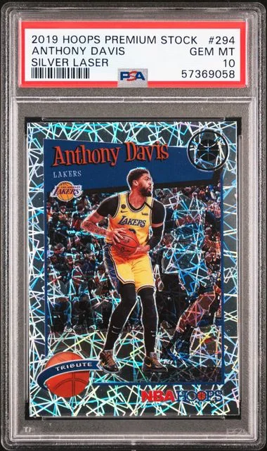 2019 Panini Hoops Anthony Davis Green Prizm #294 card image