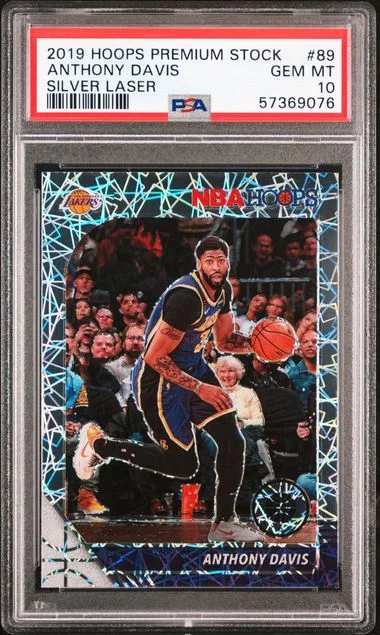 2019 Panini Hoops Anthony Davis Silver Laser #89 card image