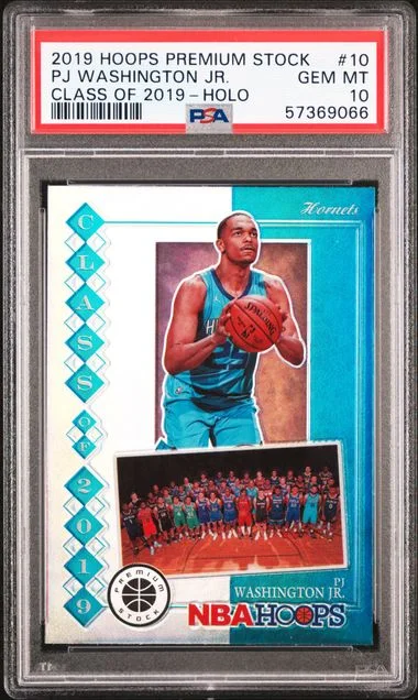 2019 Panini Hoops Holo 10 Pj Washington Jr. Class Of #2019 card image