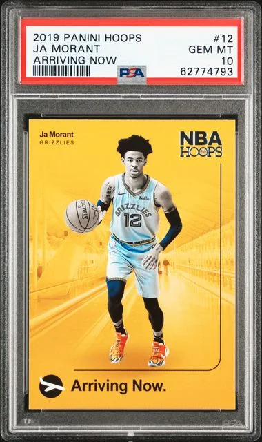 2019 Panini Hoops Ja Morant Arriving Now #12 card image