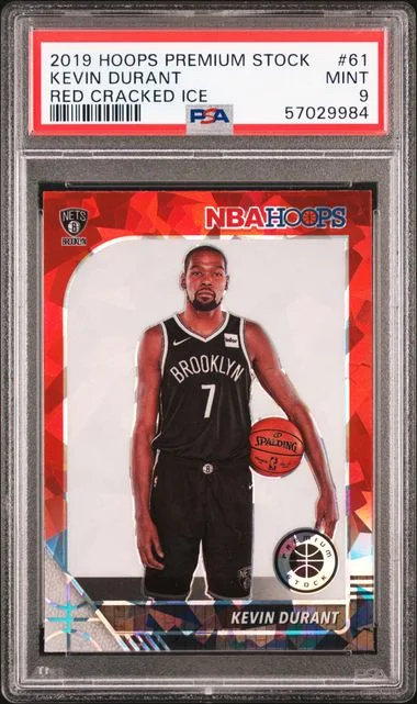 2019 Panini Hoops Kevin Durant Silver Prizm #61 card image