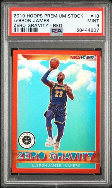 2019 Panini Hoops LeBron James Zero Gravity #18 card image