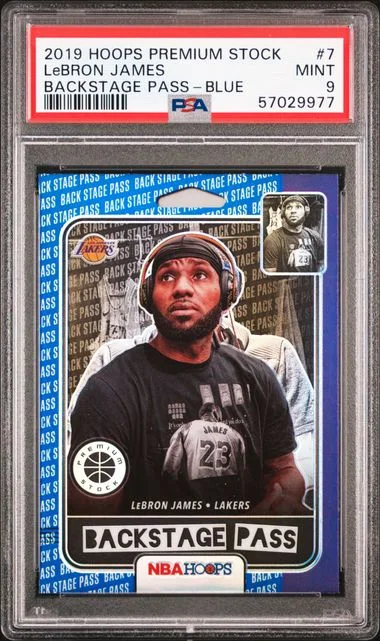 2019 Panini Hoops LeBron James Back Stage Pass #7 card image
