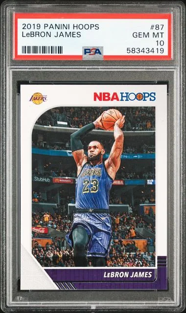 2019 Panini Hoops LeBron James #87 card image