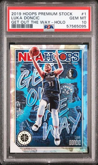 2019 Panini Hoops Luka Doncic Get Out The Way Holo #1 card image