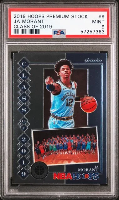 2019 Panini Hoops Premium Stock 9 Ja Morant Class Of #2019 card image