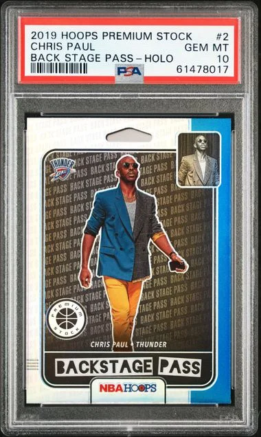 2019 Panini Hoops Premium Stock Chris Paul Back Stage Pass #2 card image