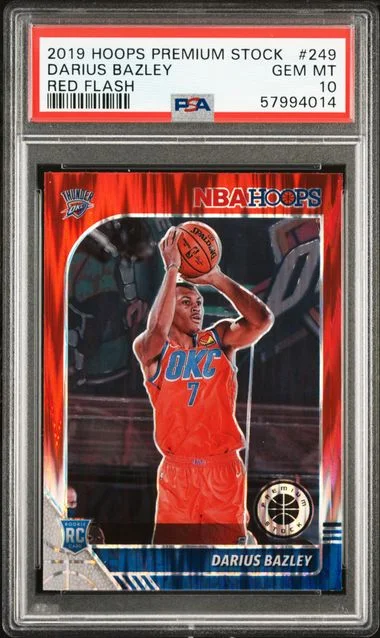 2019 Panini Hoops Premium Stock Darius Bazley #249 card image