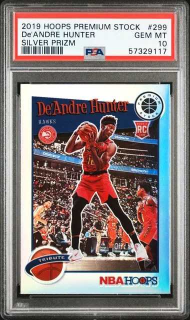 2019 Panini Hoops Premium Stock De'Andre Hunter Pulsar #299 card image