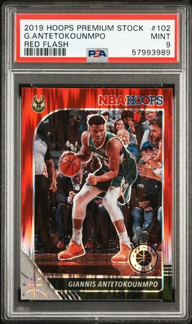 2019 Panini Hoops Premium Stock Giannis Antetokounmpo #102 card image