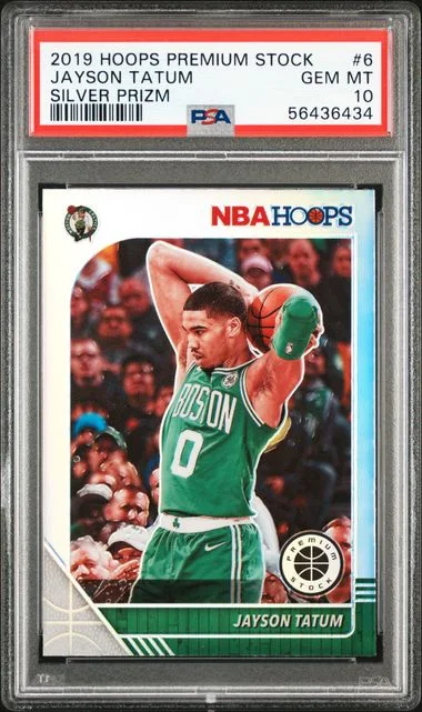 2019 Panini Hoops Premium Stock Jayson Tatum #6 card image