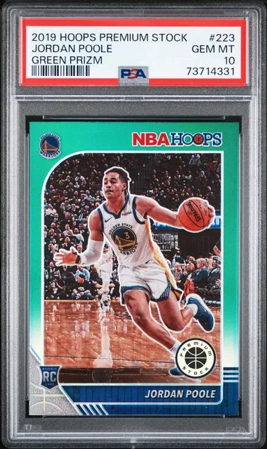 2019 Panini Hoops Premium Stock Jordan Poole #223 card image