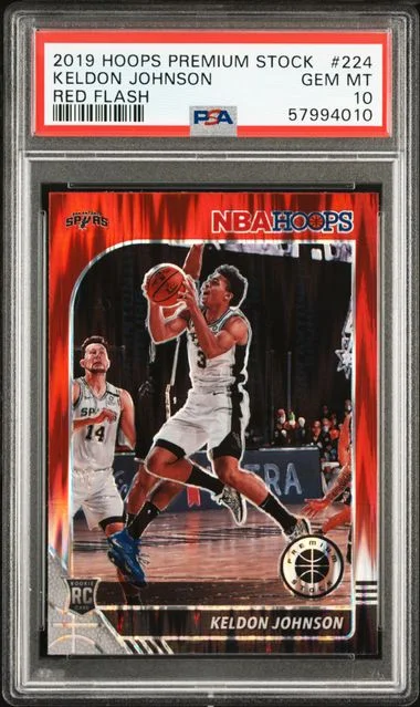 2019 Panini Hoops Premium Stock Keldon Johnson #224 card image