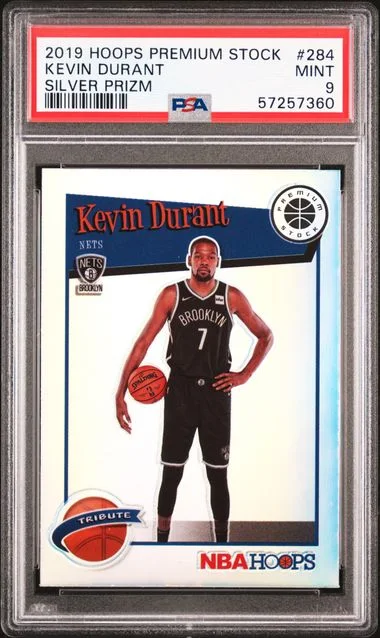2019 Panini Hoops Premium Stock Kevin Durant #284 card image