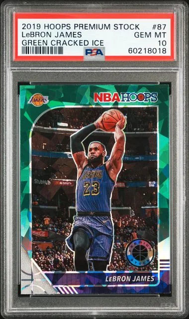 2019 Panini Hoops Premium Stock LeBron James #87 card image