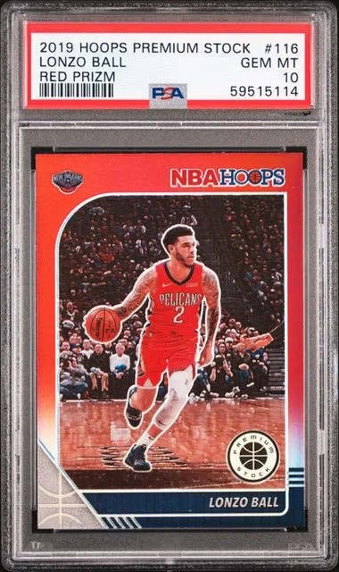 2019 Panini Hoops Premium Stock Lonzo Ball #116 card image