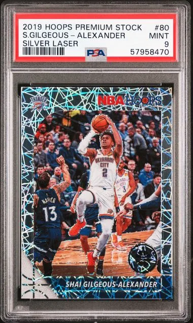 2019 Panini Hoops Premium Stock Shai Gilgeous-Alexander #80 card image