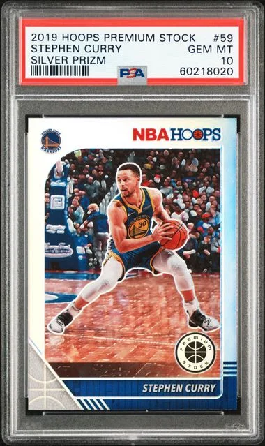 2019 Panini Hoops Premium Stock Stephen Curry #59 card image