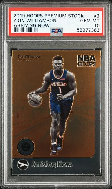 2019 Panini Hoops Premium Stock Zion Williamson Arriving Now #2 card image