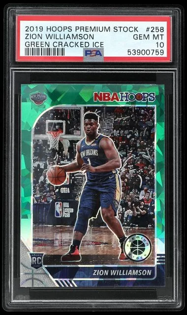 2019 Panini Hoops Premium Stock Zion Williamson #258 card image
