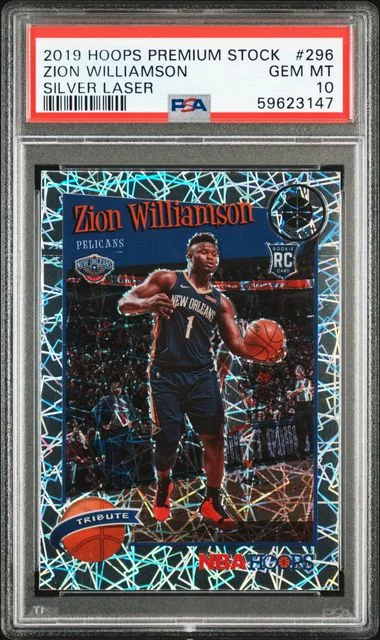 2019 Panini Hoops Premium Stock Zion Williamson #296 card image