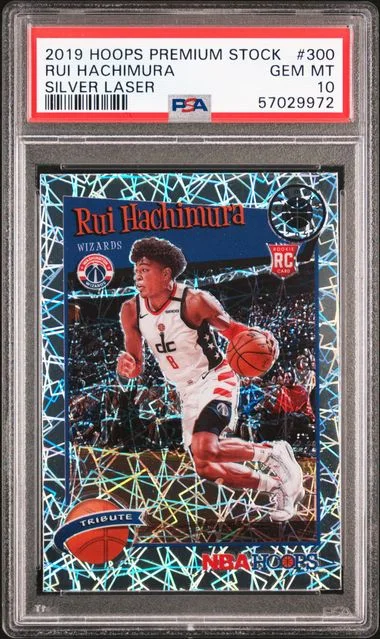 2019 Panini Hoops Rui Hachimura Silver Laser #300 card image