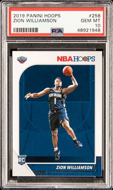 2019 Panini Hoops Zion Williamson #258 card image
