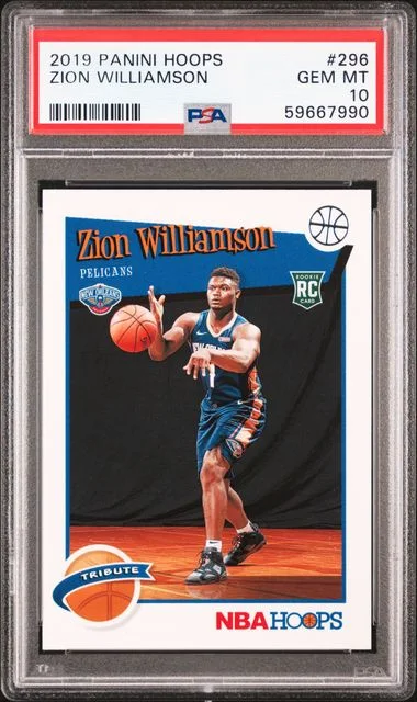 2019 Panini Hoops Zion Williamson #296 card image