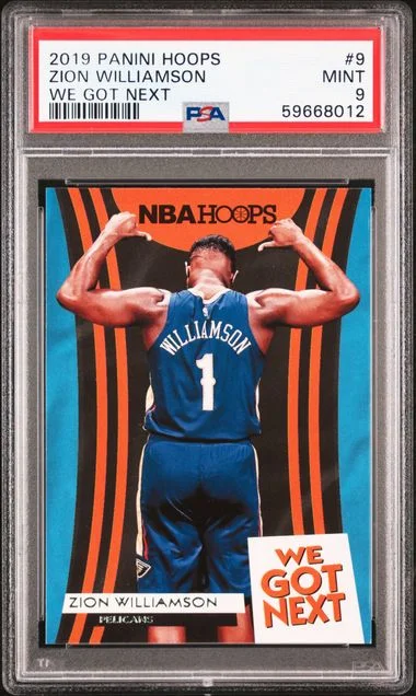 2019 Panini Hoops Zion Williamson We Got Next #9 card image