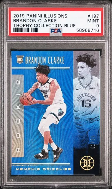 2019 Panini Illusions Brandon Clarke Trophy Collection Blue #197 card image