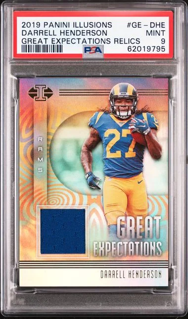 2019 Panini Illusions Darrell Henderson Great Expectations Relics #GE-DHE card image