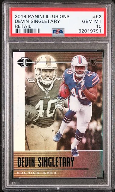 2019 Panini Illusions Devin Singletary #62 card image