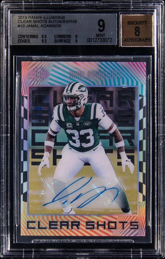 2019 Panini Illusions Jamal Adams Clear Shots Autograph #CS-JA card image