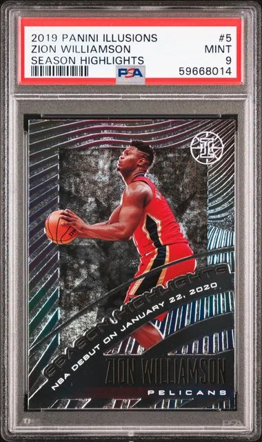 2019 Panini Illusions Zion Williamson Season Highlights #5 card image