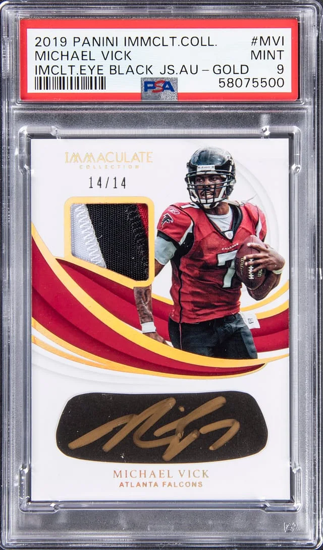 2019 Panini Immaculate Collection Michael Vick #EBJ-MVI card image