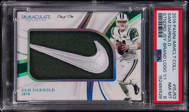 2019 Panini Immaculate Collection Sam Darnold Standard Jerseys Brand Logo #ISJ-53 card image